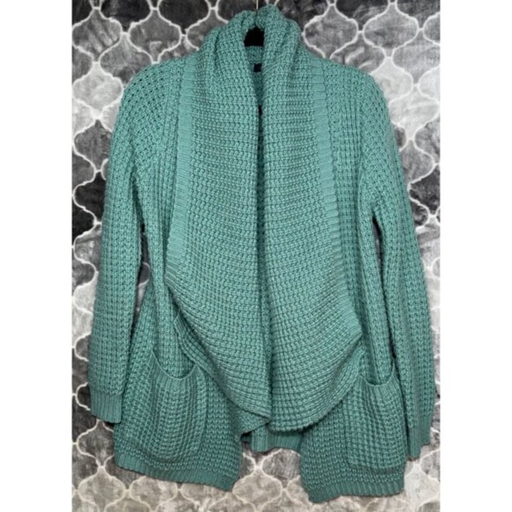 THML Teal Women Sweater Cardigan